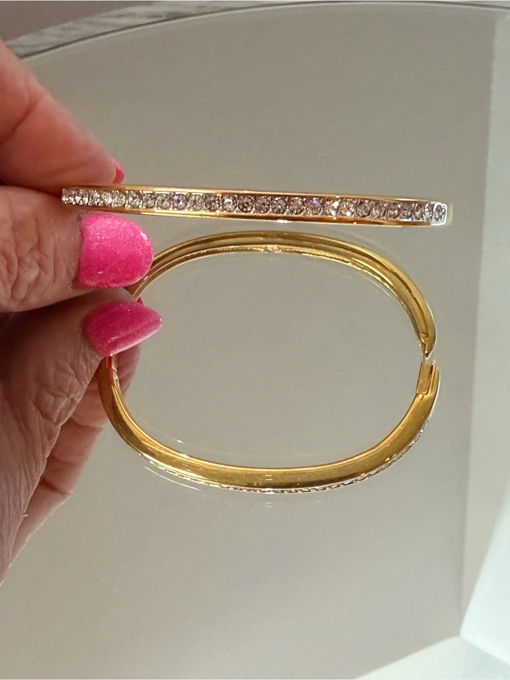 Vintage 1980’s Genuine Swarovski Crystal Bracelet Gold Plated